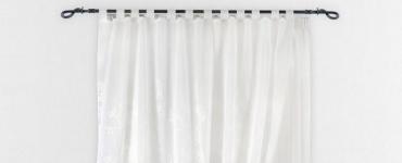 Черно – белые шторы: лаконичный дизайн монохром